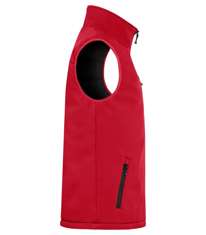 Padded Softshell Vest - Red