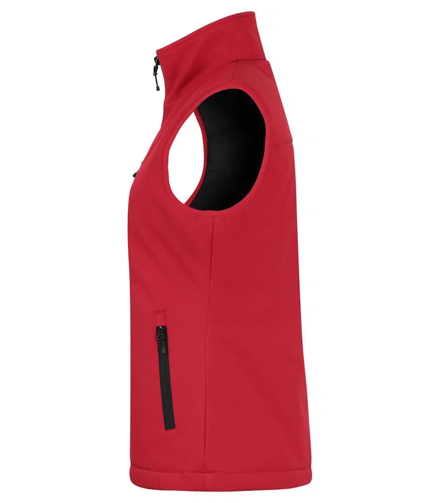 Padded Softshell Vest Women - Red