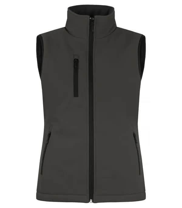 Padded Softshell Vest Women - Dark Grey