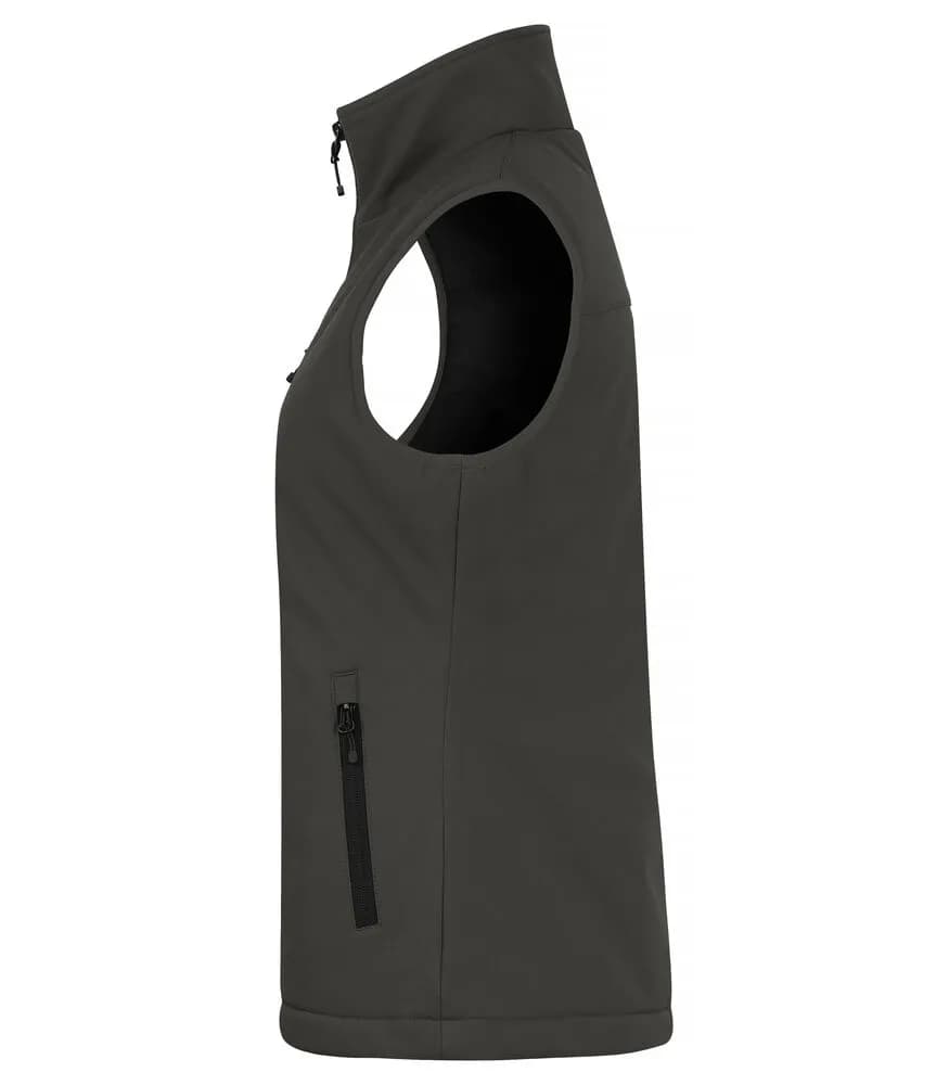 Padded Softshell Vest Women - Dark Grey