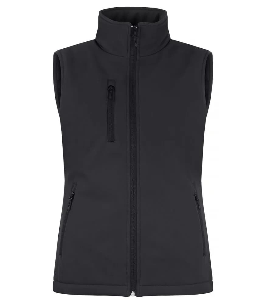 Padded Softshell Vest Women - Black