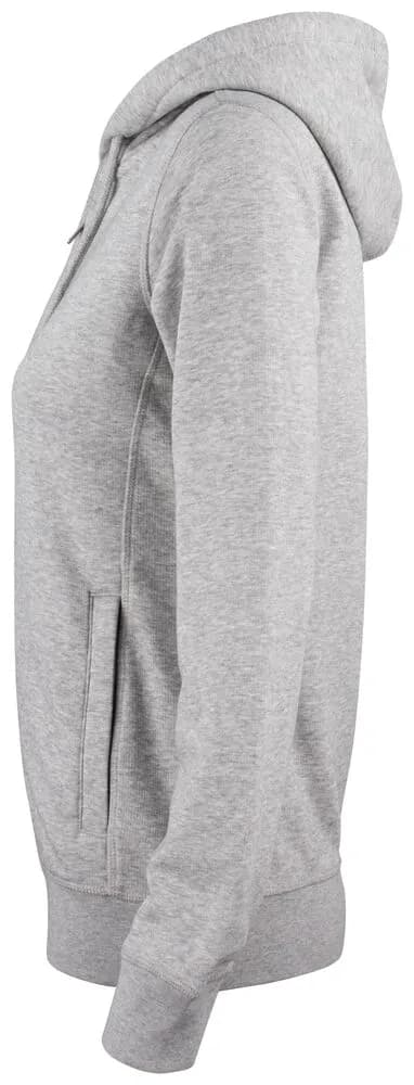 Premium Oc Hoody Full Zip Women - Grey Melange