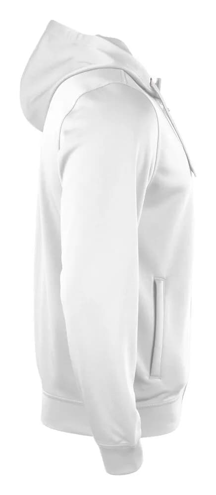 Basic Active Hoody Full Zip - White