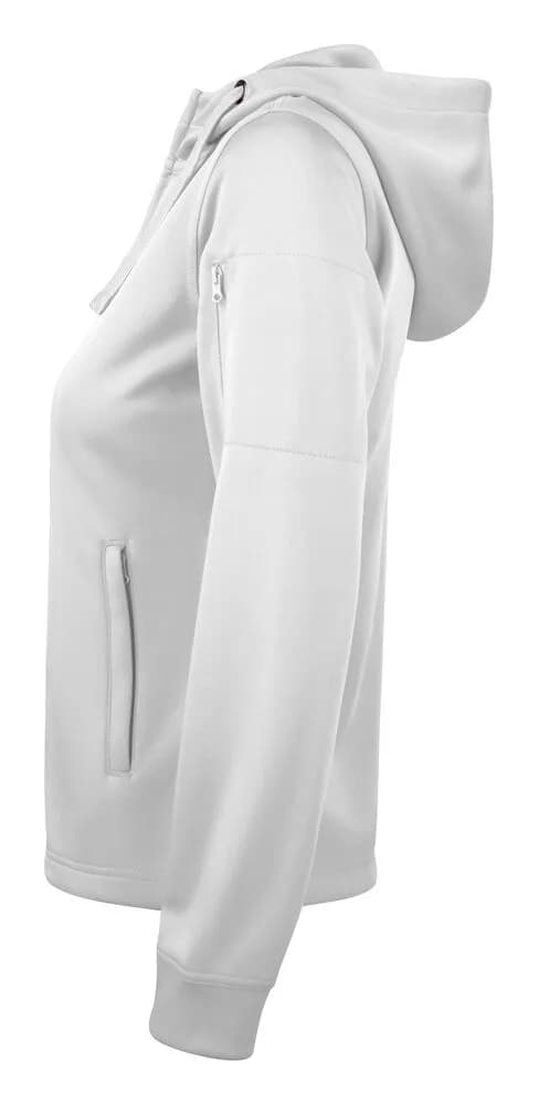 Basic Active Hoody Full Zip Women - White