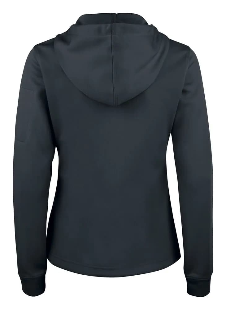 Basic Active Hoody Full Zip Women - Black