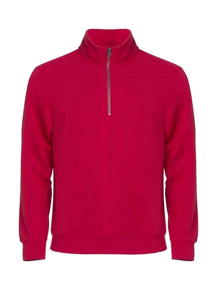 Basic Half Zip - Red