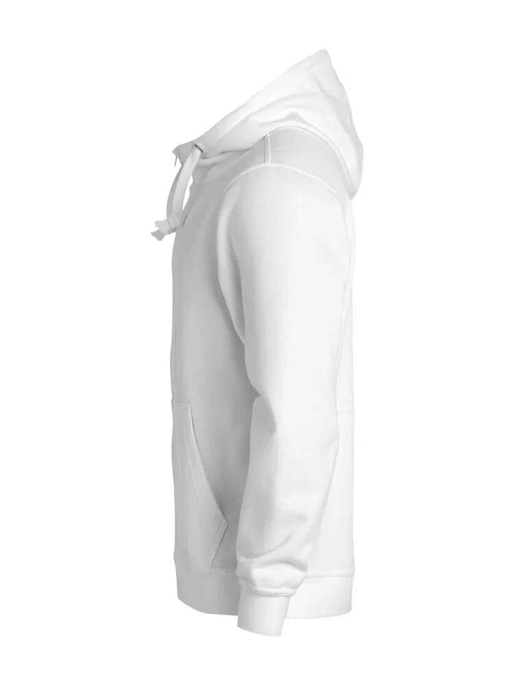 Basic Hoody Full Zip - White