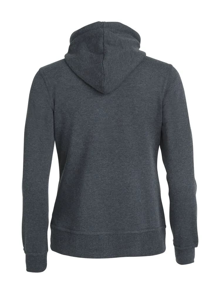 Basic Hoody Full Zip Women - Anthracite Melange