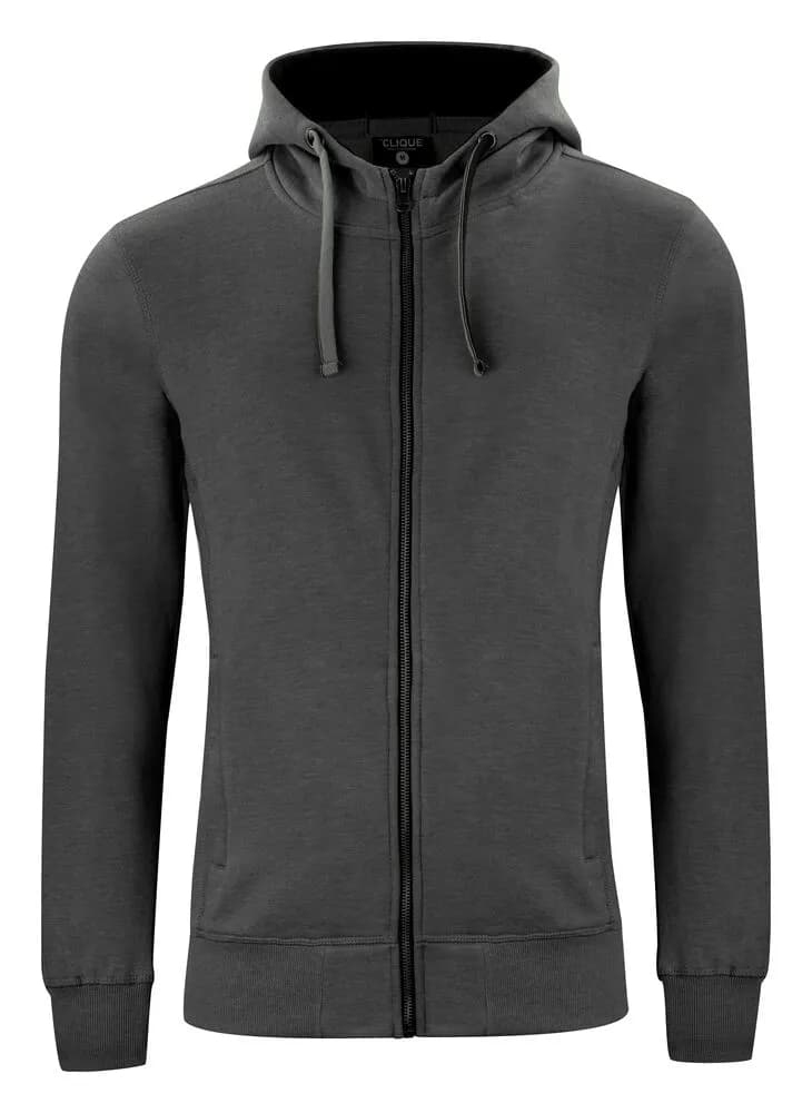 Classic Hoody Full Zip - Anthracite Melange