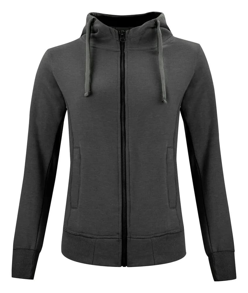 Classic Hoody Full Zip Women - Anthracite Melange