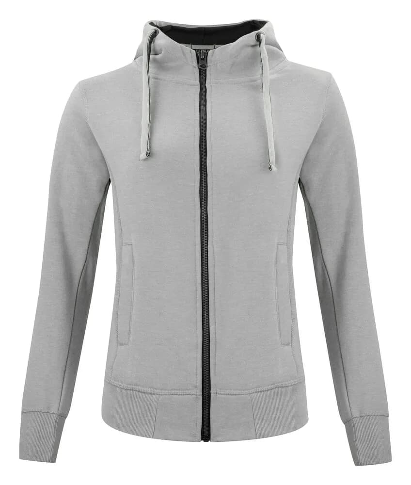 Classic Hoody Full Zip Women - Grey Melange