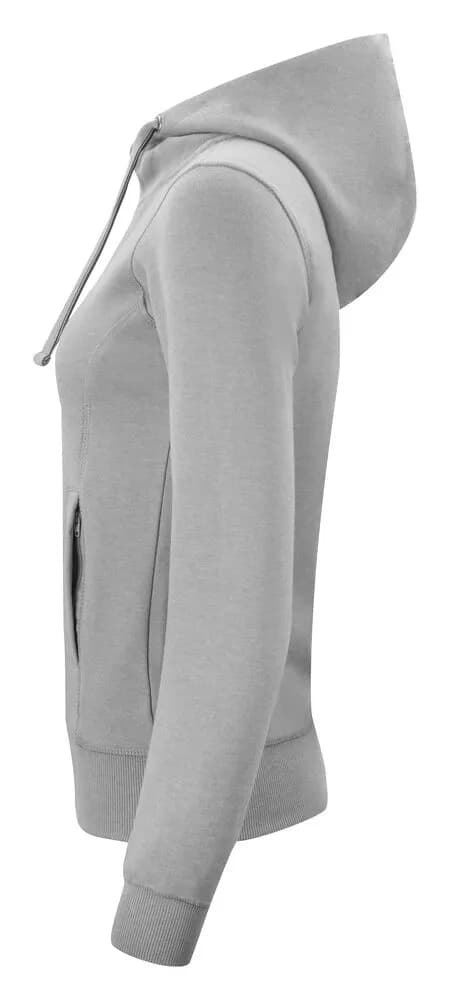 Classic Hoody Full Zip Women - Grey Melange