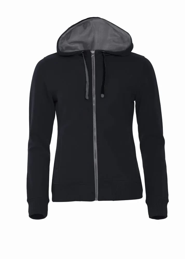 Classic Hoody Full Zip Women - Black