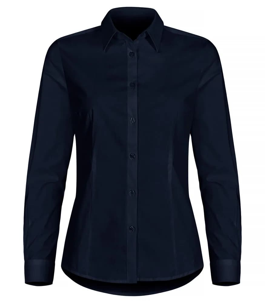Stretch Shirt L/S Women - Dark Navy