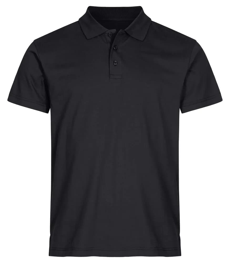 Single Jersey Polo - Black