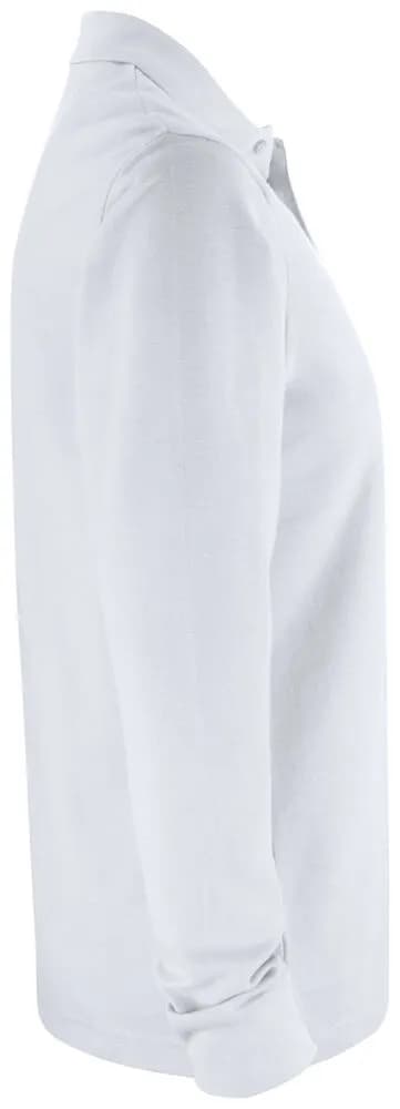 Basic Polo Pocket L/S - White