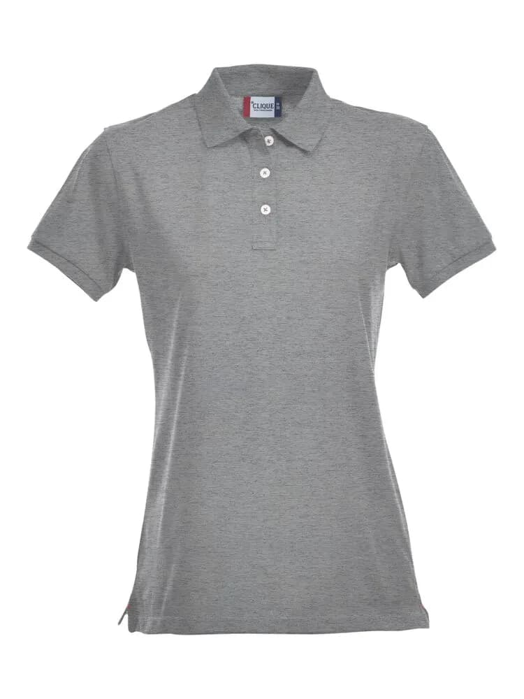 Stretch Premium Polo Women - Grey Melange