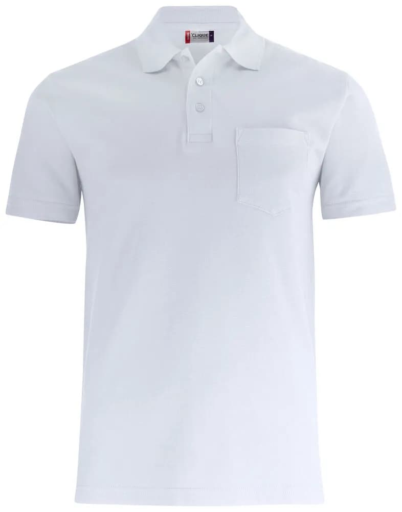 Basic Polo Pocket - White
