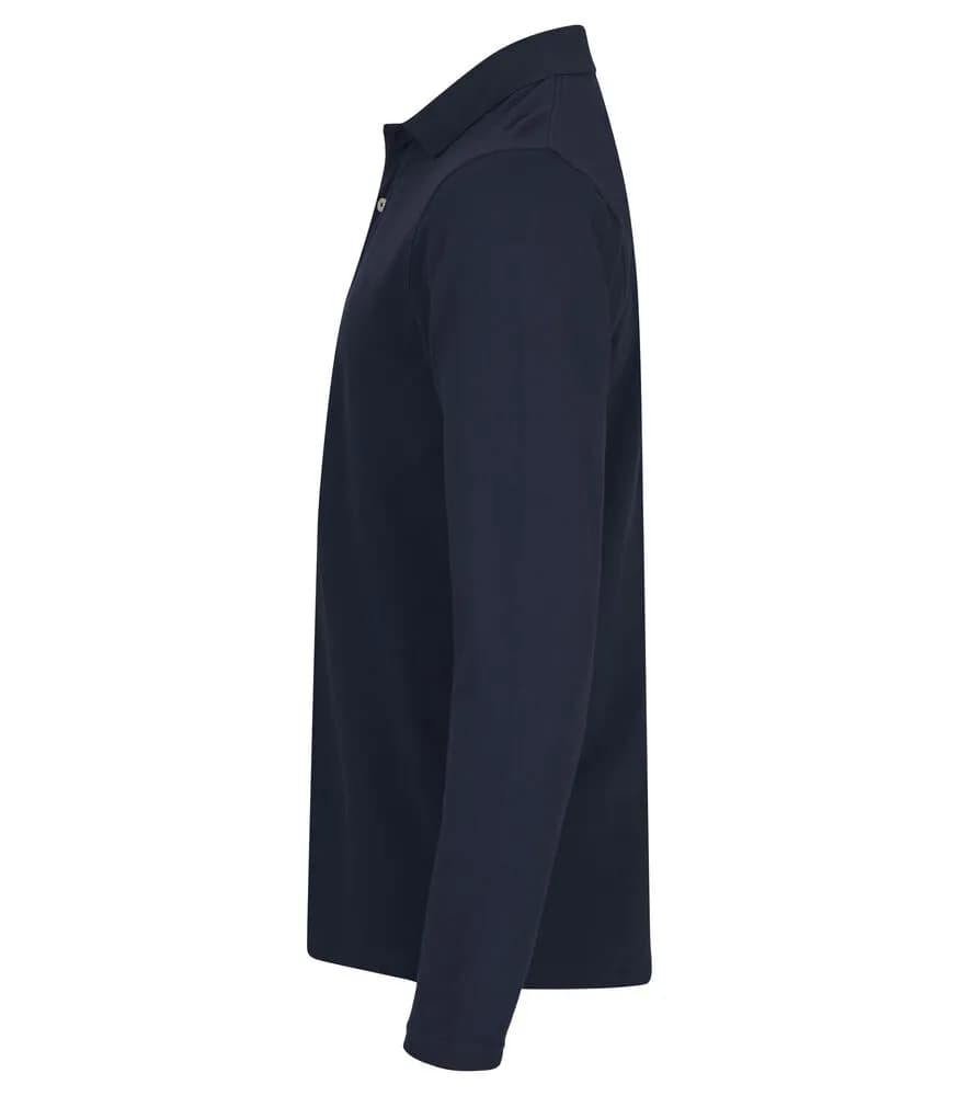 Stretch Premium Polo L/S - Navy
