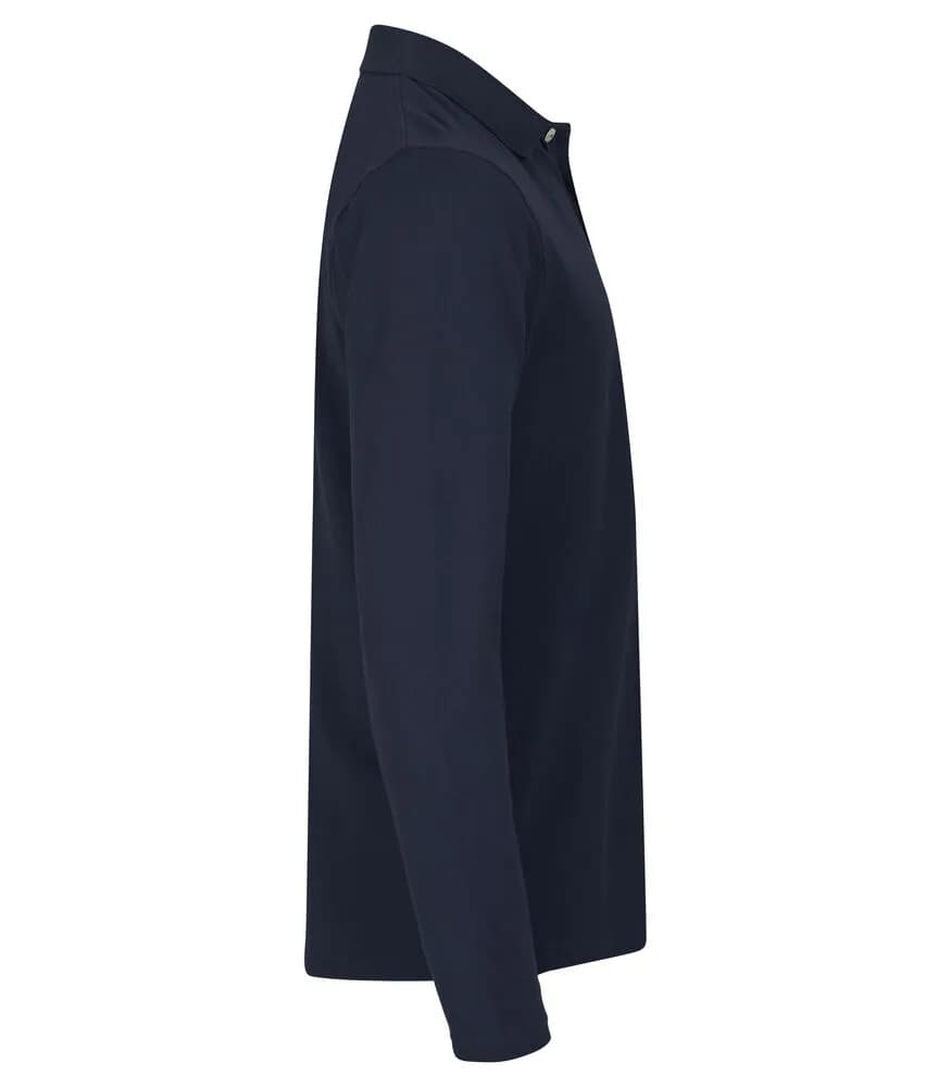Stretch Premium Polo L/S - Navy