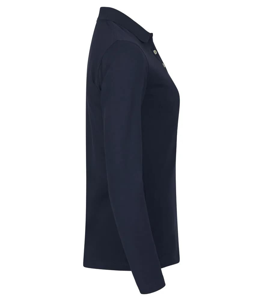 Stretch Premium Polo L/S Women - Navy