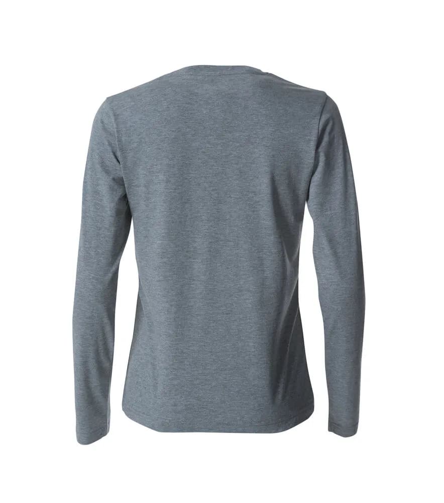 Basic-T L/S Women - Grey Melange
