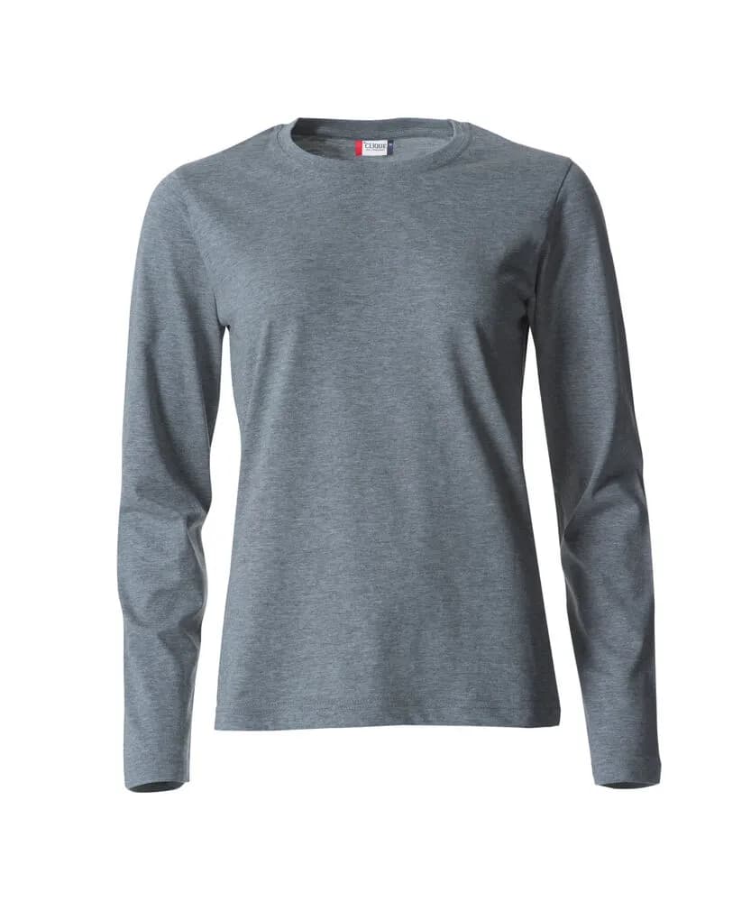 Basic-T L/S Women - Grey Melange