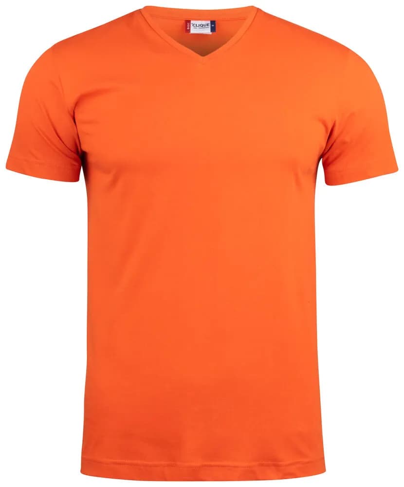 Basic-T V-Neck - Blood Orange