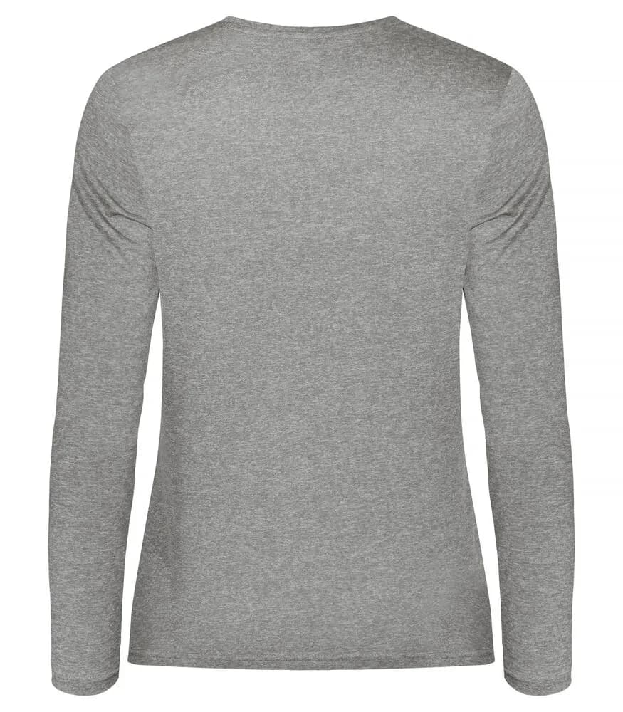 Basic Active-T L/S Women - Grey Melange