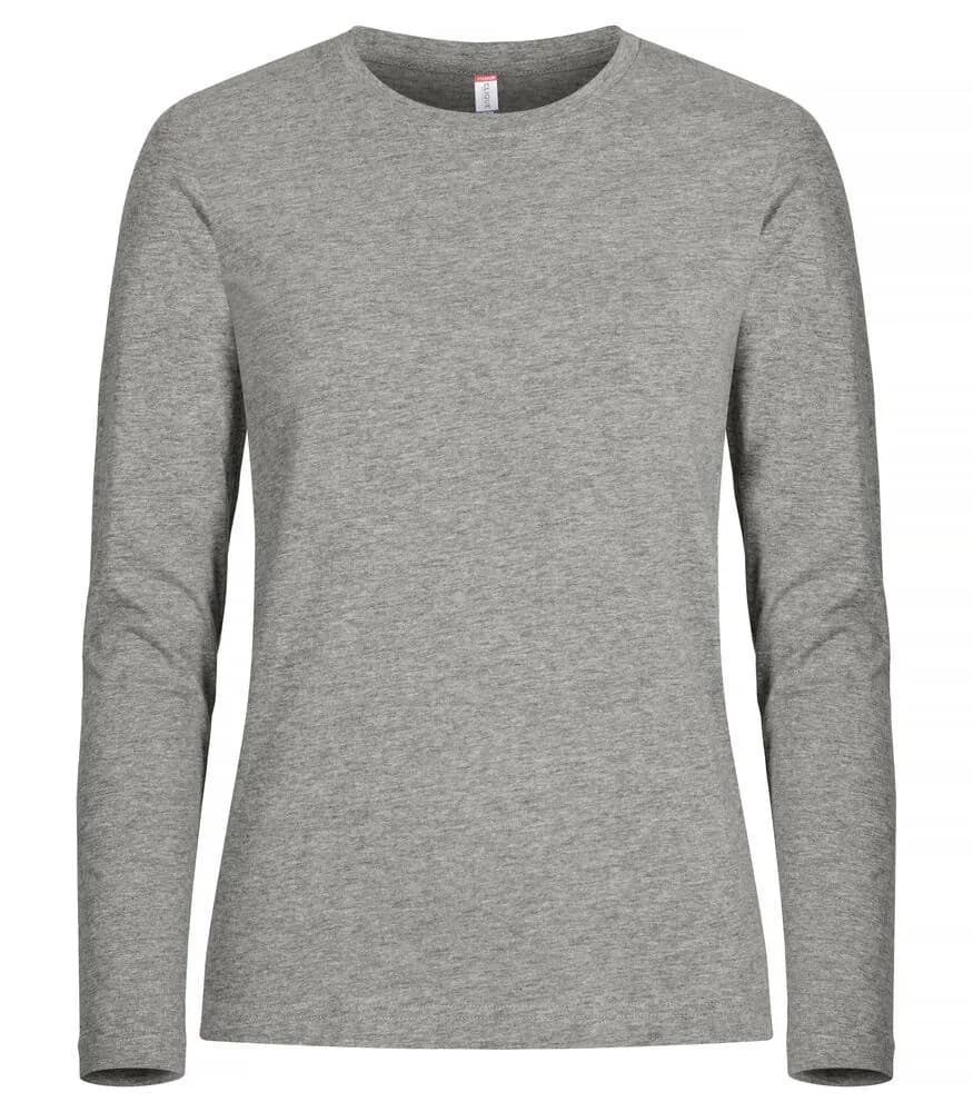 Premium Fashion-T L/S Women - Grey Melange