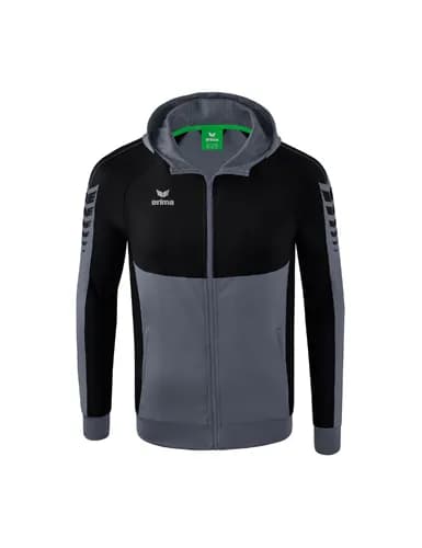 Six Wings Trainingsjacke mit Kapuze - Kinder - slate grey/schwarz