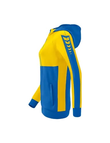 Six Wings Trainingsjacke mit Kapuze - Damen - new royal/gelb