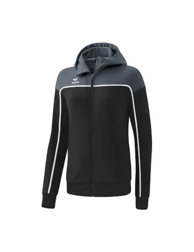 CHANGE by erima Trainingsjacke mit Kapuze - Damen - black grey/slate grey/weiß
