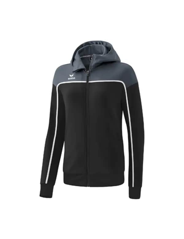 CHANGE by erima Trainingsjacke mit Kapuze - Damen - black grey/slate grey/weiß