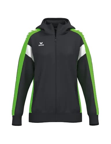 CELEBRATE 125 Training Jacket with hood - Damen - schwarz/green gecko