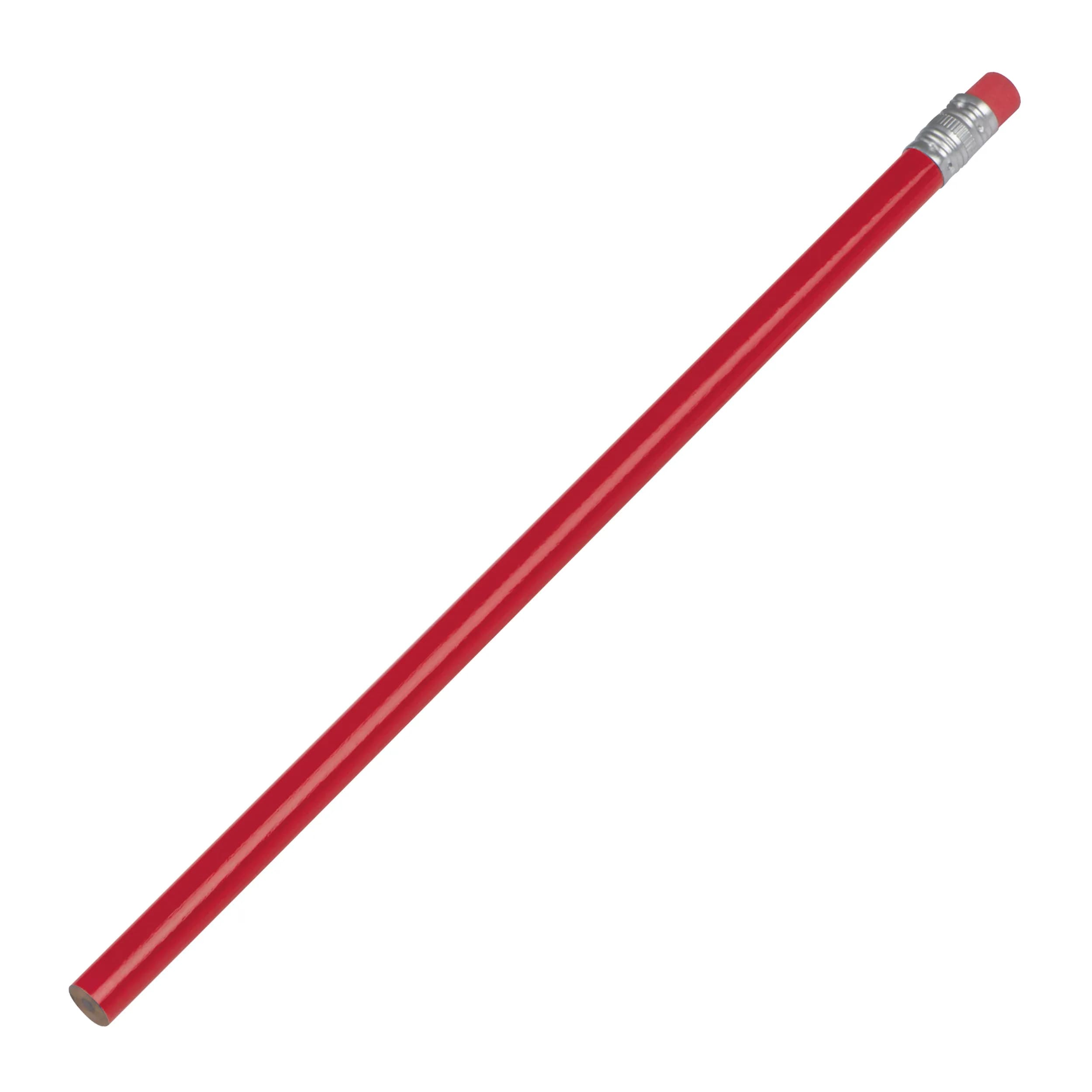 Bleistift mit Radiergummi STEFAN - rot