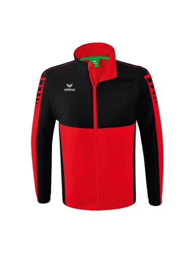 Six Wings Jacke mit abnehmbaren Ärmeln - Erwachsene - rot/schwarz