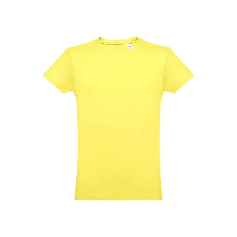 Herren-T-Shirt aus Baumwolle im Schlauchformat - THC LUANDA II - Zitronengelb