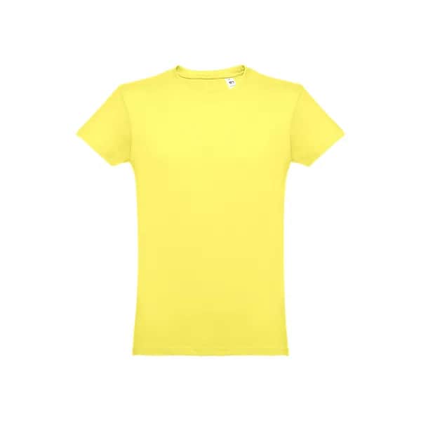 Herren-T-Shirt aus Baumwolle im Schlauchformat - THC LUANDA II - Zitronengelb