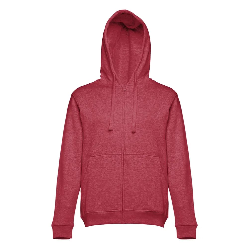 Sweatshirt für Männer aus Baumwolle und Polyester - THC AMSTERDAM II - Rot melliert