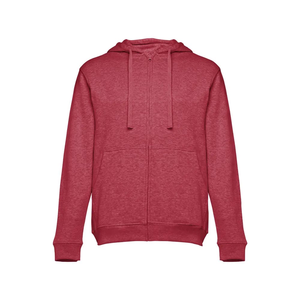 Sweatshirt für Männer aus Baumwolle und Polyester - THC AMSTERDAM II - Rot melliert