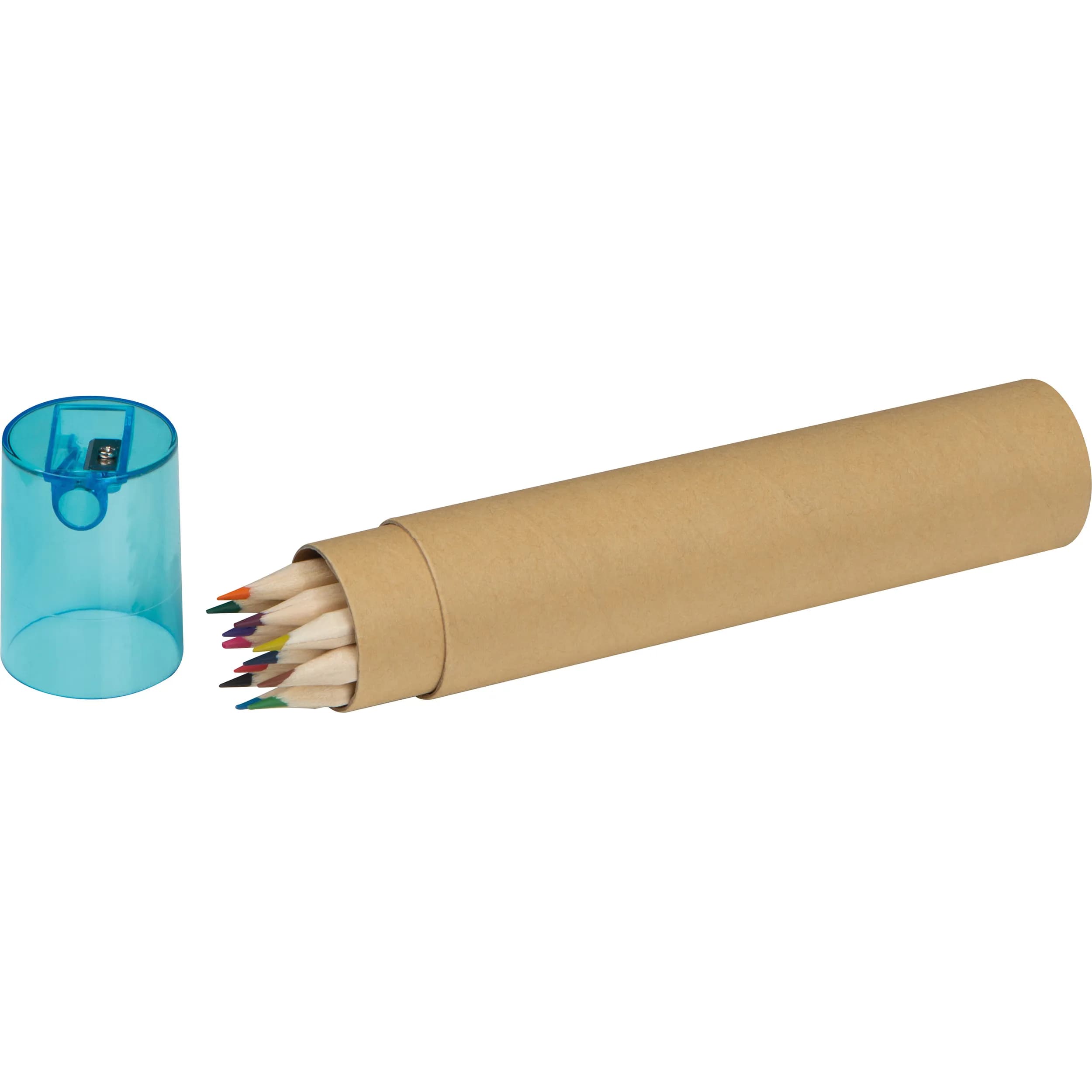 12 Buntstifte in einem Pappköcher MIA - braun