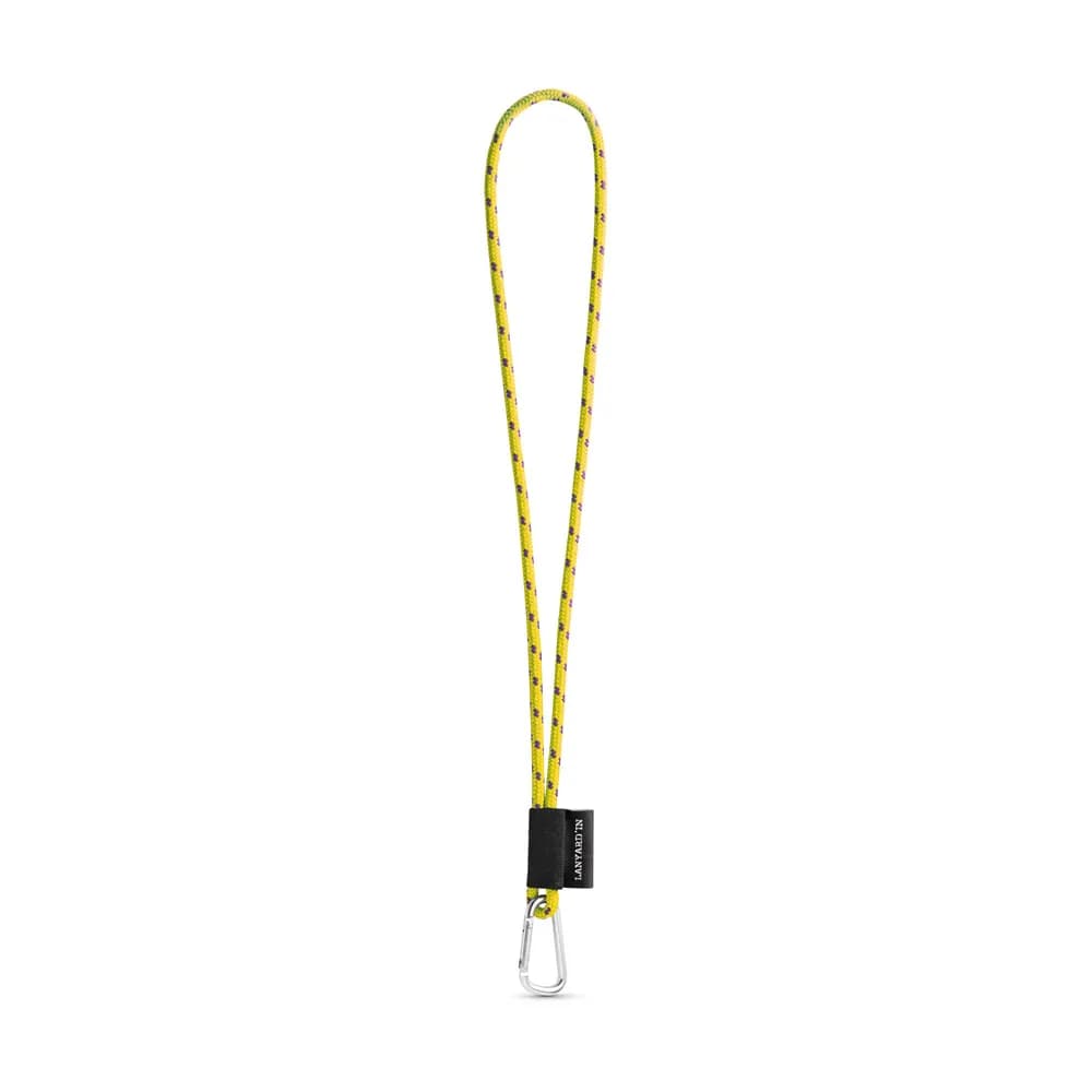 SET Lanyard NAUTIC Long (Ø 5 mm) mit 55 mm D-förmigem Karabiner - Gelb