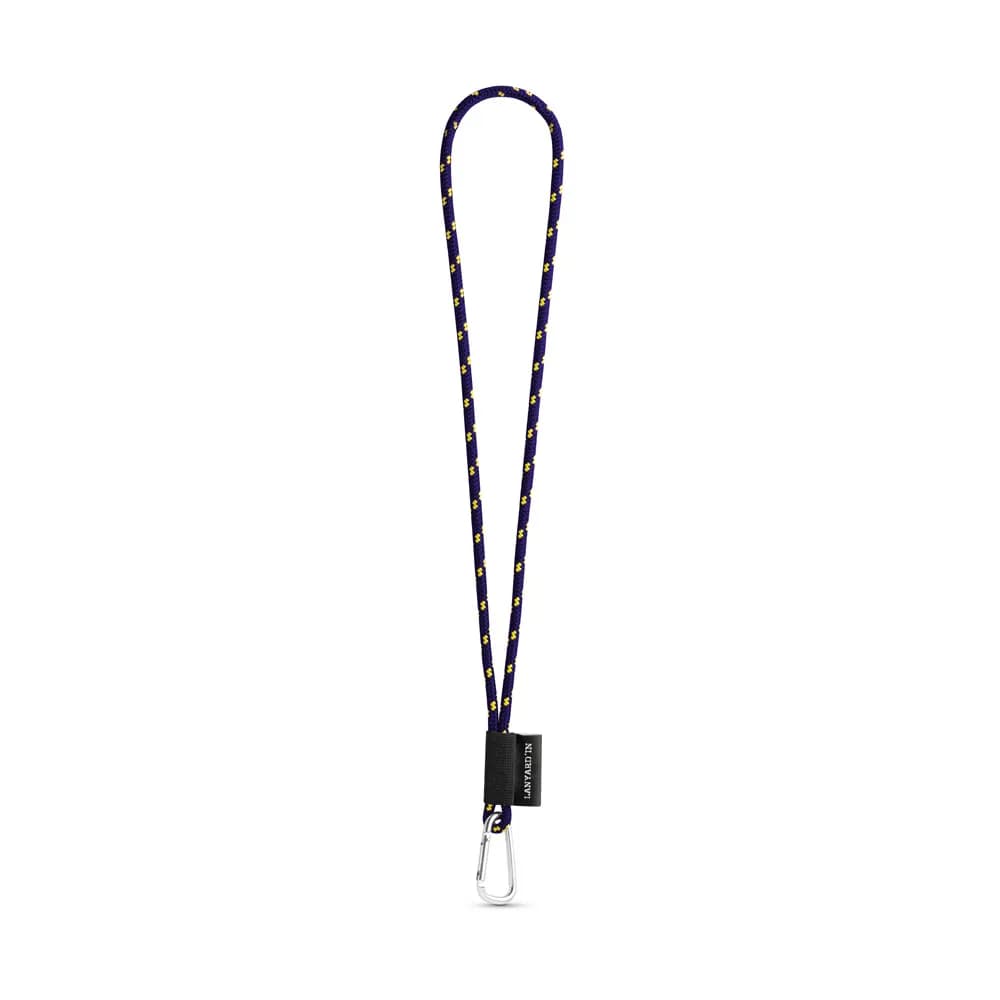 SET Lanyard NAUTIC Long (Ø 5 mm) mit 55 mm D-förmigem Karabiner - Violett