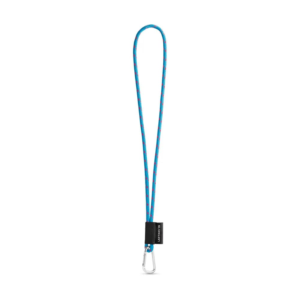 SET Lanyard NAUTIC Long (Ø 5 mm) mit 55 mm D-förmigem Karabiner - Blau