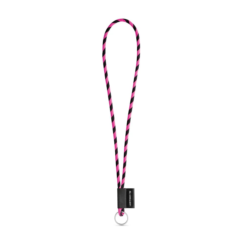 SET Lanyard NAUTIC Lang (Ø 5 mm) mit Ring Ø 32 mm - Neon Gelb