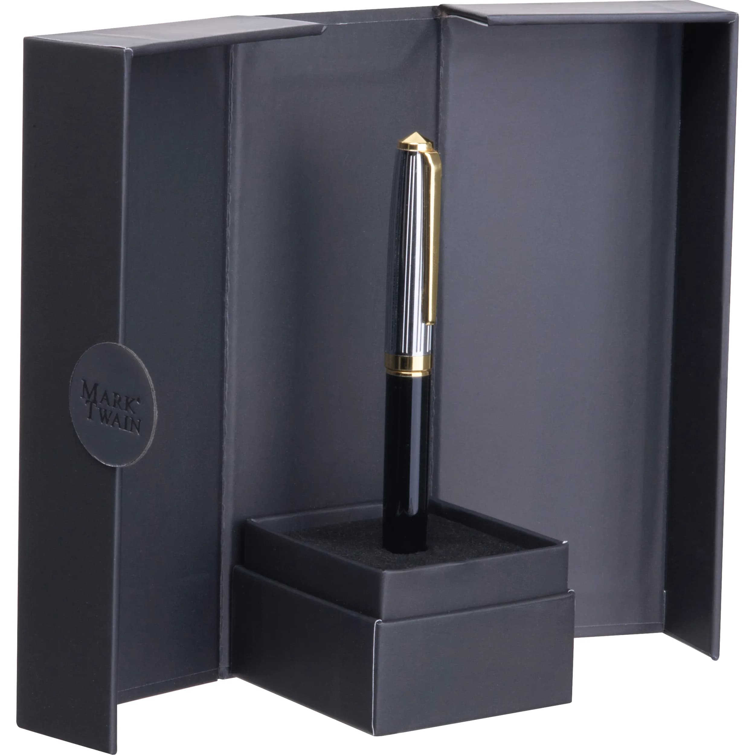 Mark Twain Kugelschreiber in Magnetbox IRIS - schwarz