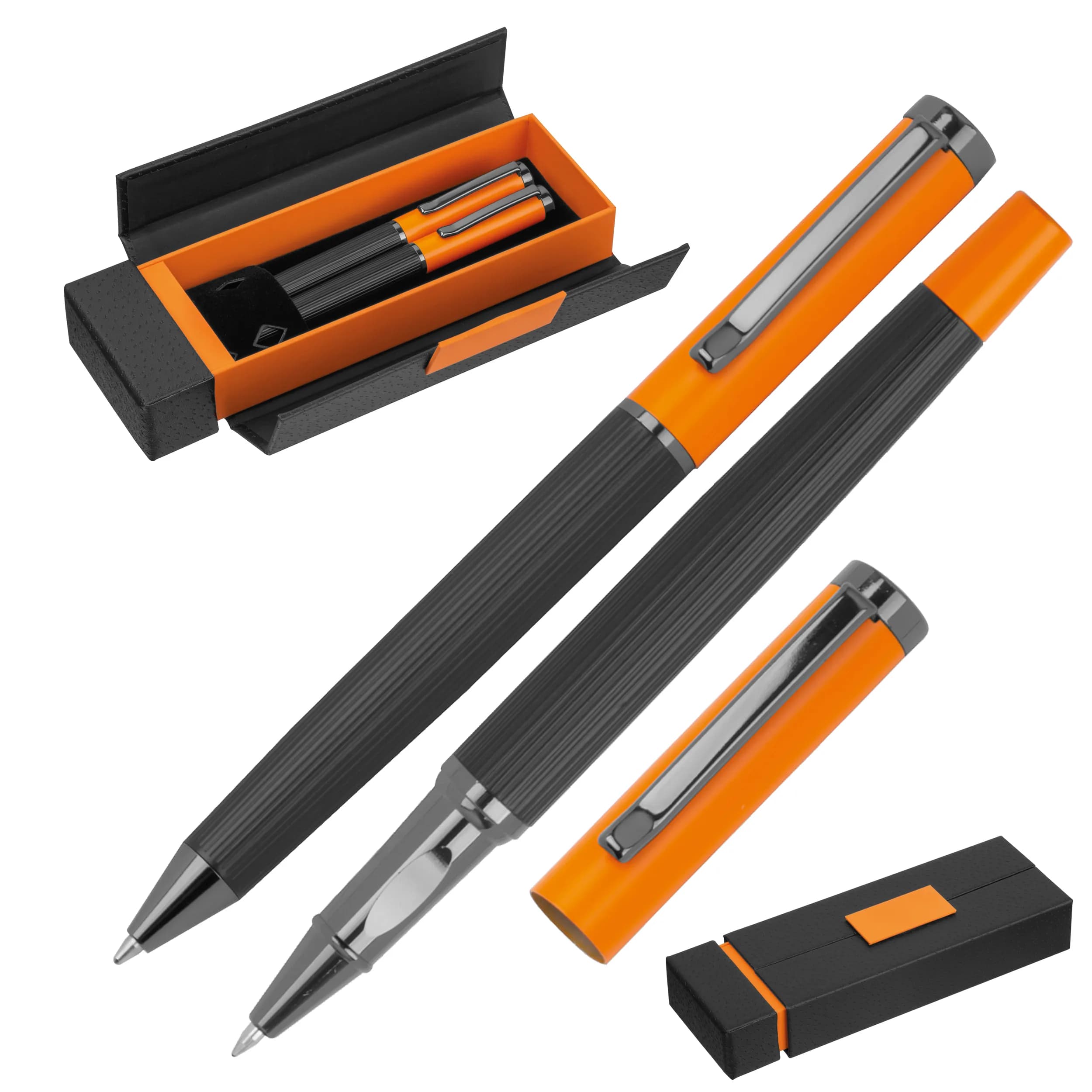 Metall Schreibset REGINALD - orange