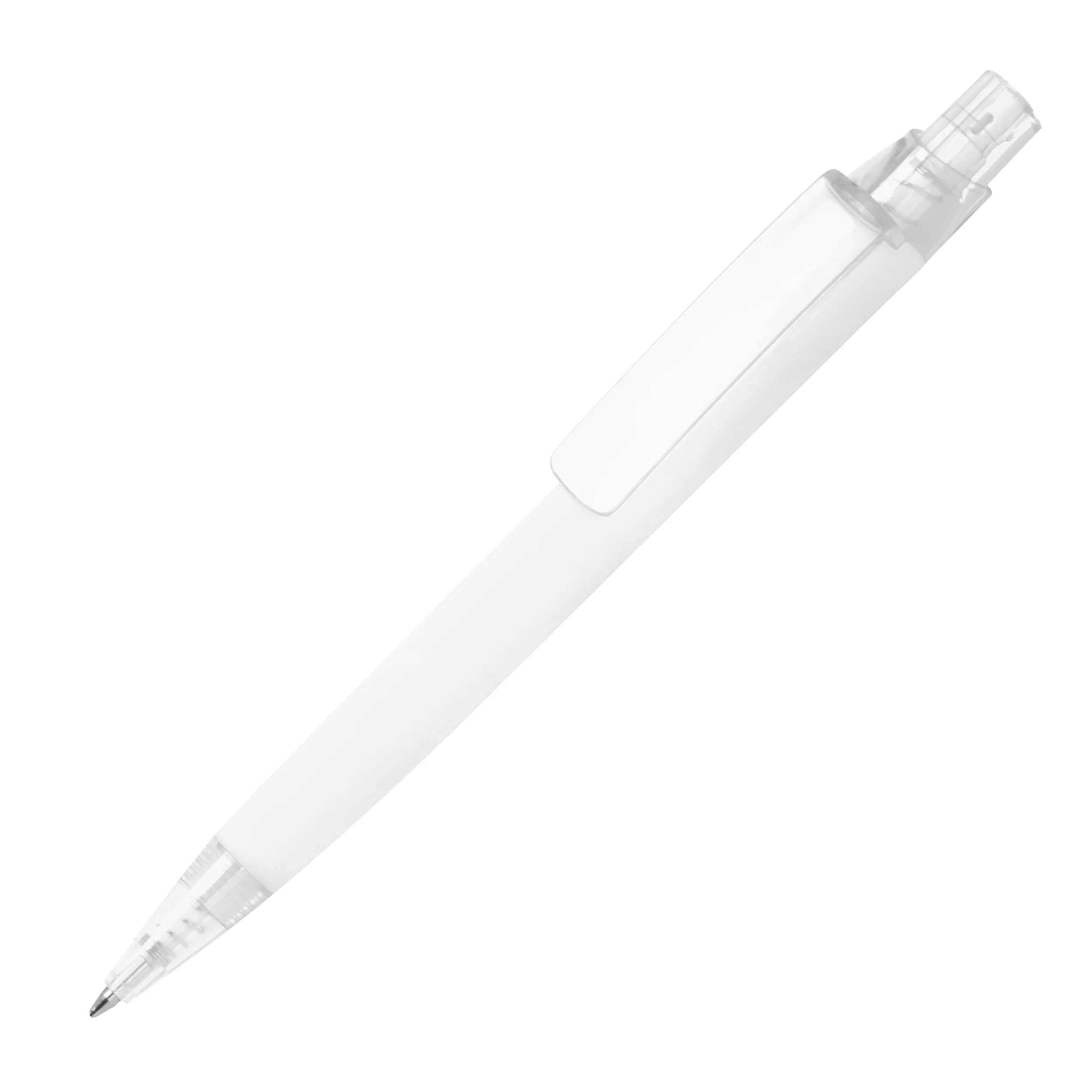 Gummierter Kugelschreiber ORLANDO - weiss