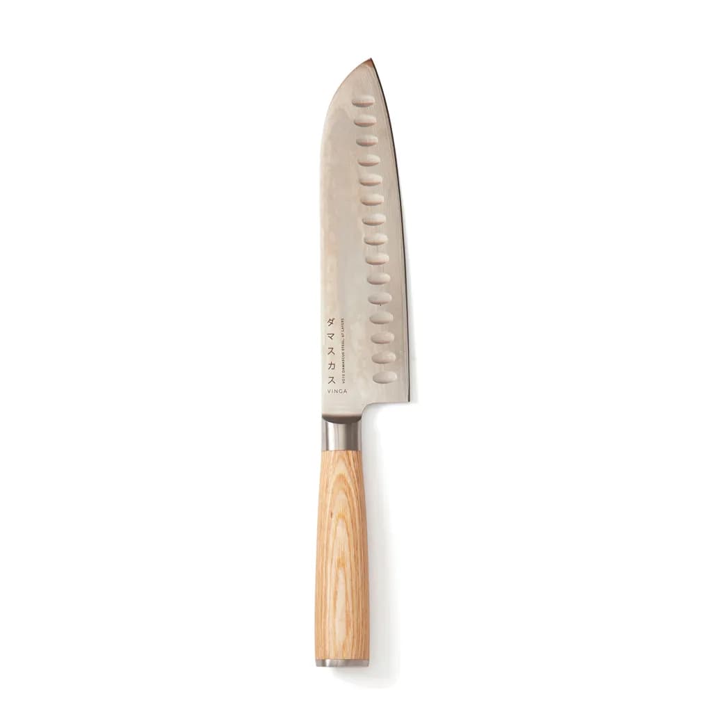 VINGA Hattasan Damascus Santoku Messer - Stahl